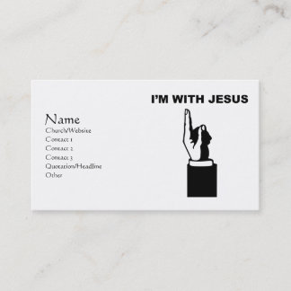 Cartão De Visita Eu sou com Jesus