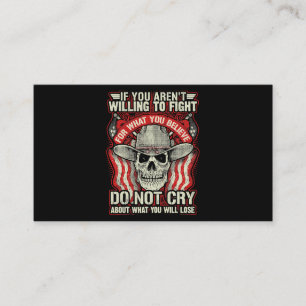 Cartão De Visita Eu Sou Ex-Exército Veterano Servido Respeito Sacri