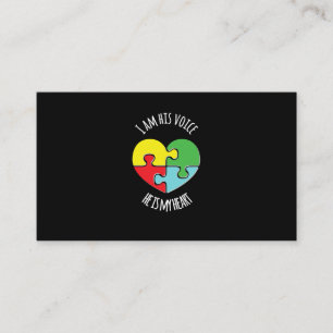 Cartão De Visita Eu Sou Sua Voz Autismo Sensibilização Camiseta M