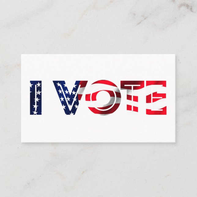 Cartão De Visita Eu Voto (Frente)