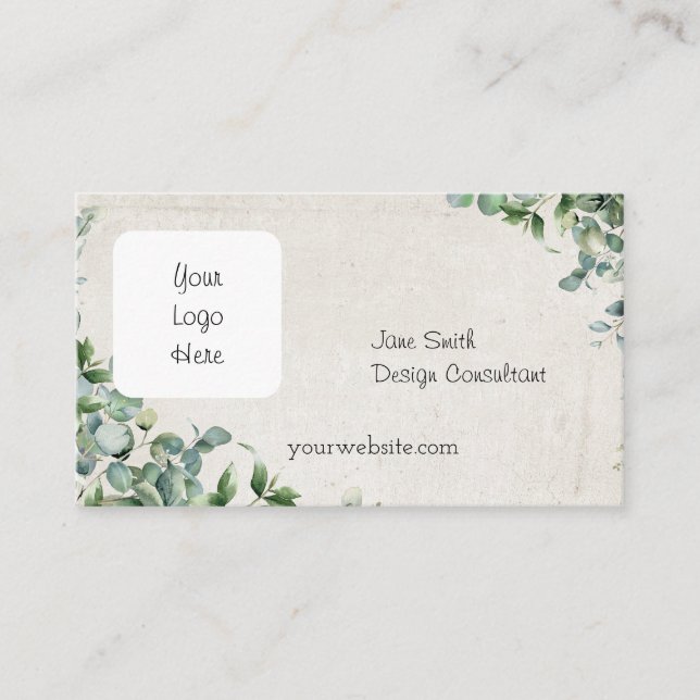 Cartão De Visita eucalipto (Frente)