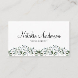 Cartão De Visita Eucalyptus Greenery Floral