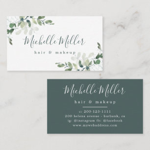 Cartão De Visita Eucalyptus Greenery personalizado