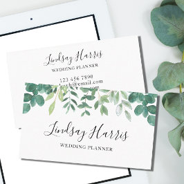 Cartão De Visita Eucalyptus Greenery Planner