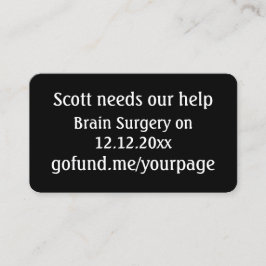 Cartão De Visita Evento de drenagem para o código de QR do Amigo, m