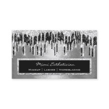 Evento Profissional Eyelash Silver Black Dripe Met
