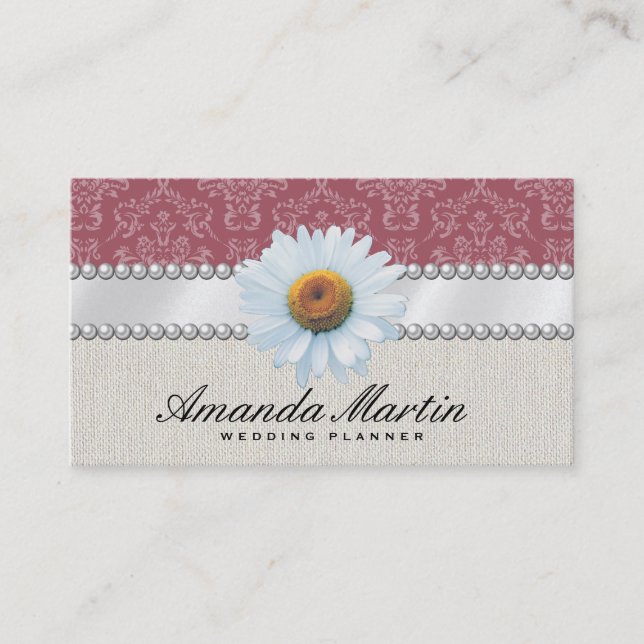 Cartão De Visita Eventos Especiais | Vermelho Clássico (Frente)