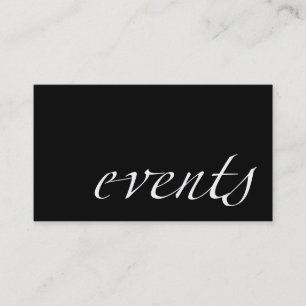 Cartão De Visita Eventos (planejador de evento)