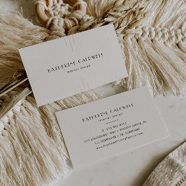 Cartão De Visita EVERLY Retro Art Deco Ivory Gold Black