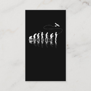 Cartão De Visita Evolução do Piloto de Aeronave RC Engraçado