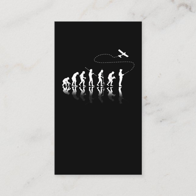 Cartão De Visita Evolução do Piloto de Aeronave RC Engraçado (Frente)