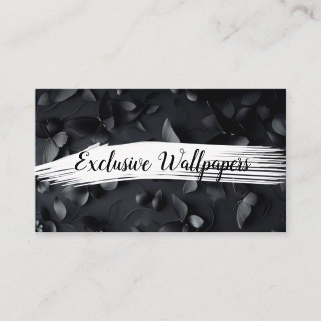 Cartão De Visita Exclusive Handmade Luxury Wallpapers (Frente)
