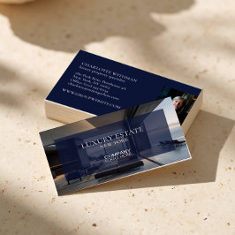Cartão De Visita Exclusive Real Estate Property AGENT PHOTO LOGO