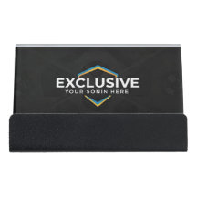 Cartão de visita exclusivo preto