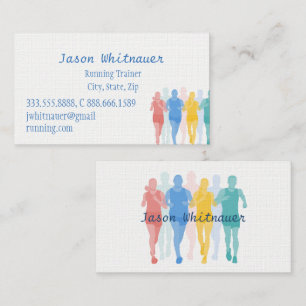 Cartão De Visita Executando ou Treinando Pessoal, Instrutor de Malh