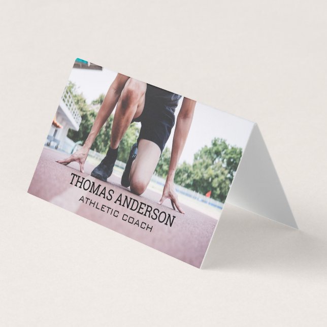 Cartão De Visita Executante na pista (Frente)