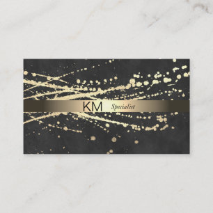 Cartão De Visita Executivo Dourado de Spatter Lux