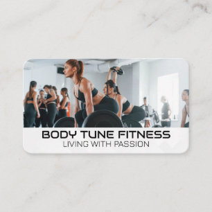 Cartão De Visita Exercício de Pessoas malhações em Gym