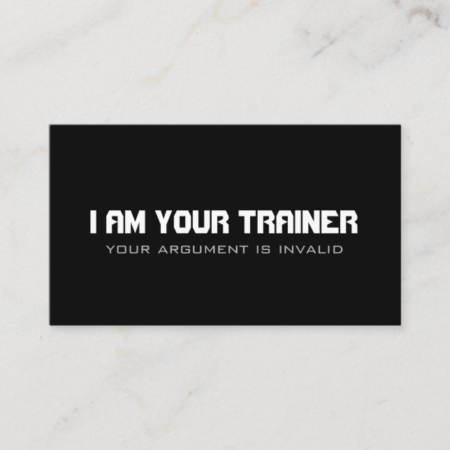 Cartão De Visita Exercício Pessoal de Treinador Empresa de Malhação (Frente)