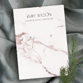 CARTÃO DE VISITA EXIBIÇÃO BRANCA DE TEXTURA MARÍTIMA DE PINCO BRANC