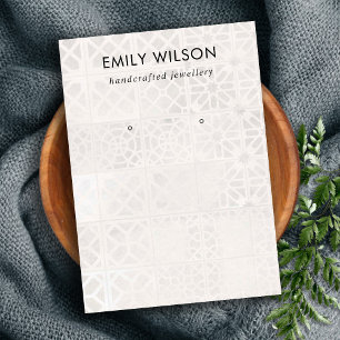 CARTÃO DE VISITA EXIBIÇÃO BRANCA DO ESTUDO DO AZULEJO MARROQUINO