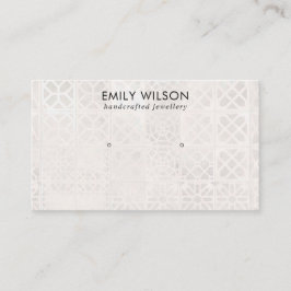 CARTÃO DE VISITA EXIBIÇÃO BRANCA DO ESTUDO DO AZULEJO MARROQUINO