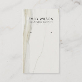 CARTÃO DE VISITA EXIBIÇÃO BRANCA DO ESTUDO DO TEXTUR MARBLE CALACAT