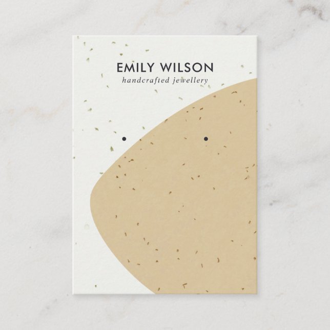 Cartão De Visita EXIBIÇÃO DE ANTECEDÊNCIA DE WAVESTUD OCHRE abstrat (Frente)