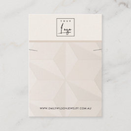 CARTÃO DE VISITA EXIBIÇÃO DE BRACELET NECKLACE DE TEXTO DE DIAMANTE