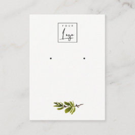 Cartão De Visita Exibição de Folhagem Mínima de Ramificação de Pino