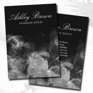 Cartão De Visita Exibição de Gravação de Joias Feitas à Maneira Úni