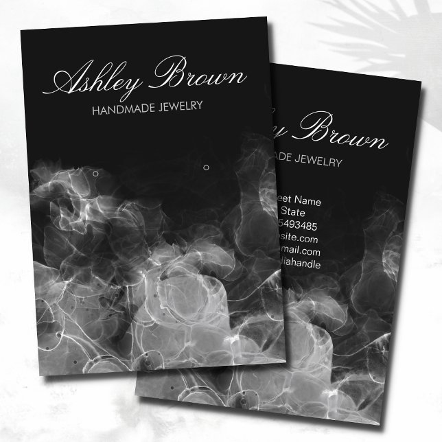 Cartão De Visita Exibição de Gravação de Joias Feitas à Maneira Úni (Criador carregado)