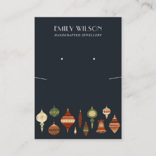 CARTÃO DE VISITA EXIBIÇÃO DE LANÇAMENTO DO ENFEITES DE NATAL DO MAR