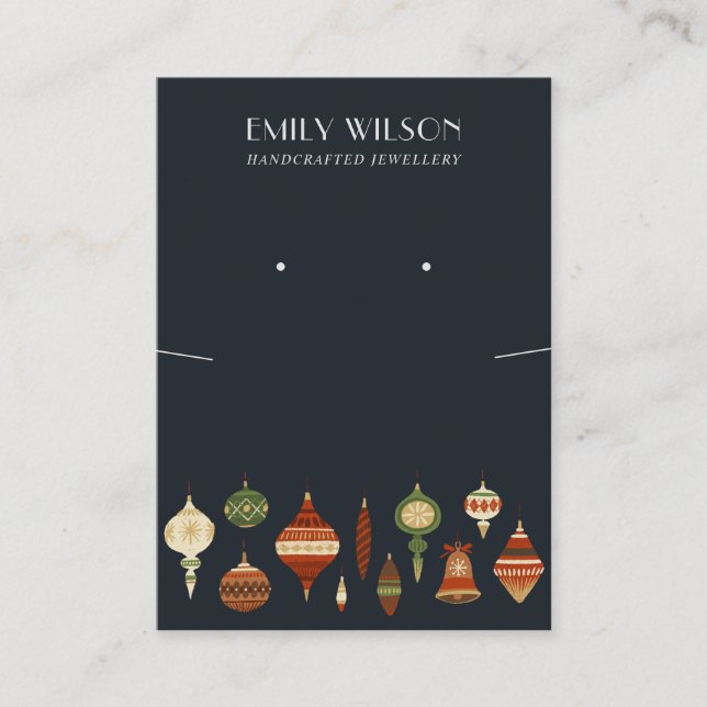 CARTÃO DE VISITA EXIBIÇÃO DE LANÇAMENTO DO ENFEITES DE NATAL DO MAR (Frente)