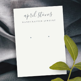 Cartão De Visita Exibição de Leitura Branca de Cinzas Pretas com Sc