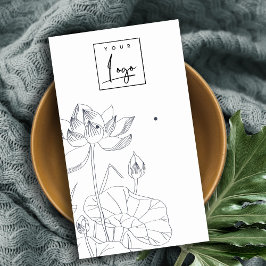 Cartão De Visita Exibição de Orelha de Esquema Fluvial Mínimo