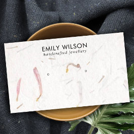 CARTÃO DE VISITA EXIBIÇÃO DE OUTROS ESTUDOS DE PAPEL PETAL BRUTO