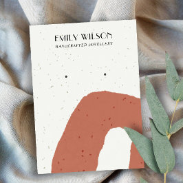 Cartão De Visita EXIBIÇÃO DE OUTROS ESTUDOS DE TERRACOTA abstrato C