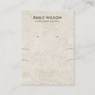 CARTÃO DE VISITA EXIBIÇÃO DE OUVIDO BRANCO DE ESUCCO LONGO