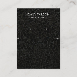 CARTÃO DE VISITA EXIBIÇÃO DE OUVIDO DO NECKLACE DE TEXTURA MOSAIC P