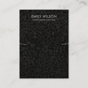 CARTÃO DE VISITA EXIBIÇÃO DE OUVIDO DO NECKLACE DE TEXTURA MOSAIC P