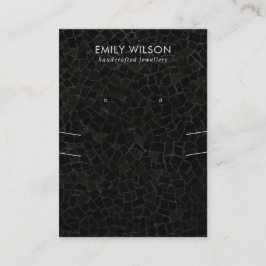 CARTÃO DE VISITA EXIBIÇÃO DE OUVIDO DO NECKLACE DE TEXTURA MOSAIC P