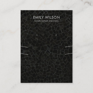 CARTÃO DE VISITA EXIBIÇÃO DE OUVIDO DO NECKLACE DE TEXTURA MOSAIC P