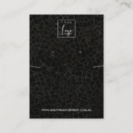 CARTÃO DE VISITA EXIBIÇÃO DE OUVIDO DO NECKLACE DE TEXTURA MOSAIC P