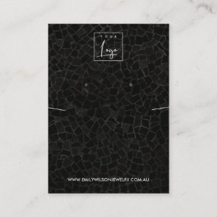 CARTÃO DE VISITA EXIBIÇÃO DE OUVIDO DO NECKLACE DE TEXTURA MOSAIC P