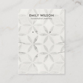 CARTÃO DE VISITA EXIBIÇÃO DE OUVIMENTO DE LONGA ESCALA FLORAL OFF