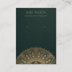 CARTÃO DE VISITA EXIBIÇÃO DE OUVIMENTO DO ORNAMENTADO DOURADO CL