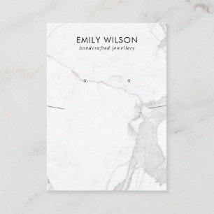 CARTÃO DE VISITA EXIBIÇÃO DE OUVIR DO NECKLACE DE TEXTURA MARÍTIMA