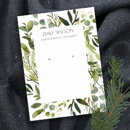 CARTÃO DE VISITA EXIBIÇÃO DE QUADRO DE FILA VERDE LEGAL DO FOLIAGE