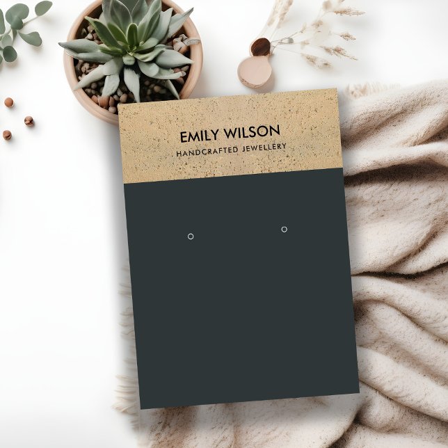 CARTÃO DE VISITA EXIBIÇÃO DE TERRACOTA CERAMIC PRETO (Criador carregado)